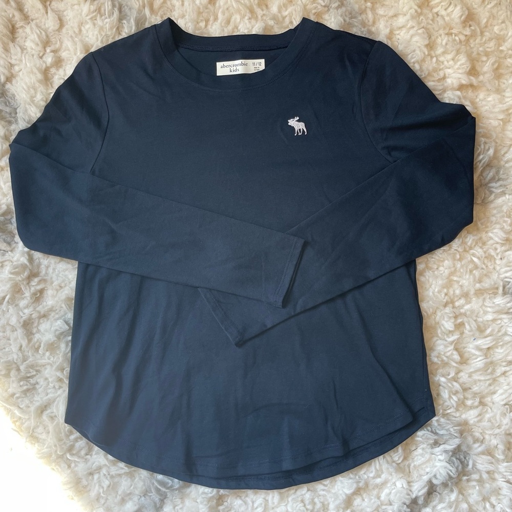 Abercrombie kids Dark Blue Long Sleeve Tee